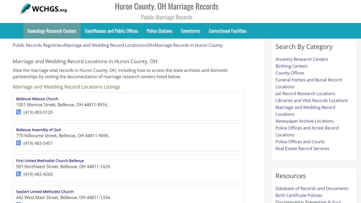 Huron County, OH Marriage Records - Public Marriage Records